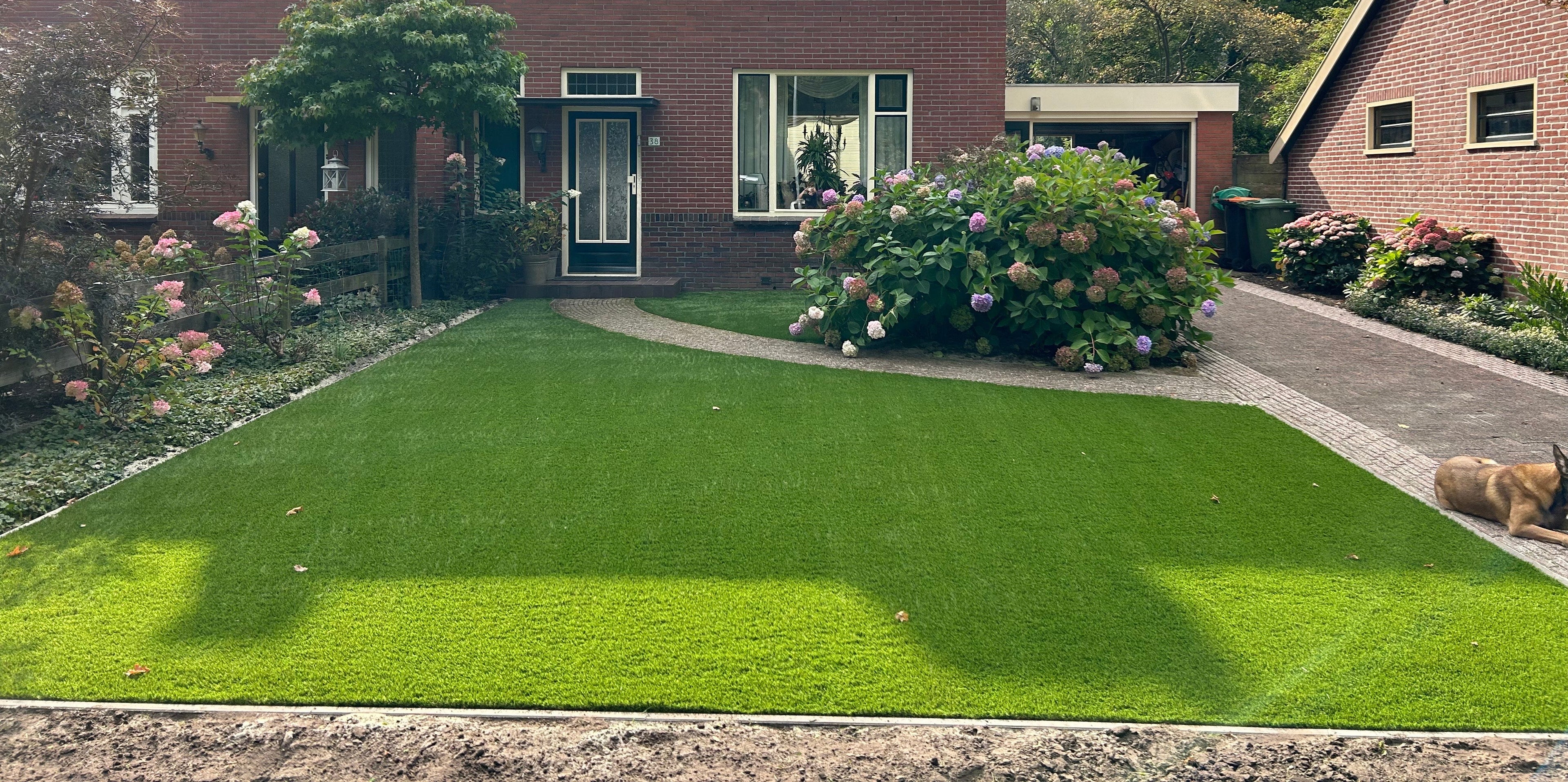 Kunstgras in de voortuin | Vakkundig gelegd | Diervriendelijk